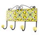 Yellow Ceramic Floral Tile Hook Online